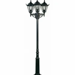 Luminaires Rustiques-Luminaires Albert Leuchten Applique extérieure Albert 2049 Noir, Argenté, 3 lumières