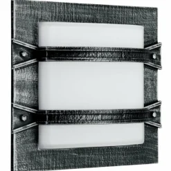 Luminaires Rustiques-Luminaires Albert Leuchten Applique extérieure Albert 6262 Noir, Argenté, 1 lumière