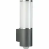 Luminaires Albert Leuchten Applique extérieure Albert 320 Anthracite, Acier inoxydable, 1 lumière, Détecteur de mouvement