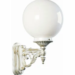 Lampes Dorées-Luminaires Albert Leuchten Applique extérieure Albert 609 Or, Blanc, 1 lumière