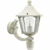 Luminaires Rustiques-Luminaires Albert Leuchten Applique extérieure Albert 1822 Or, Blanc, 1 lumière, Détecteur de mouvement