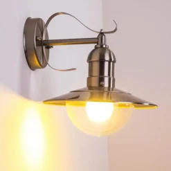 hofstein Applique extérieure Broni Acier inoxydable, 1 lumière