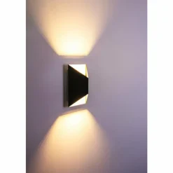 hofstein Applique extérieure Corozal LED Anthracite, Blanc, 2 lumières