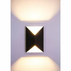 hofstein Applique extérieure Corozal LED Anthracite, Blanc, 2 lumières