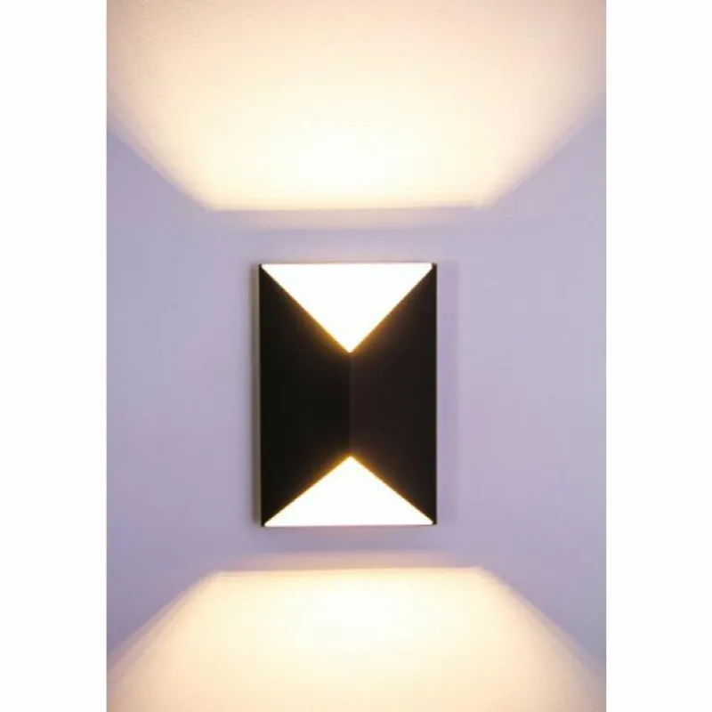 hofstein Applique extérieure Corozal LED Anthracite, Blanc, 2 lumières