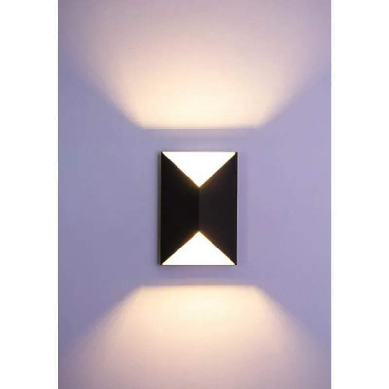 hofstein Applique extérieure Corozal LED Anthracite, Blanc, 2 lumières