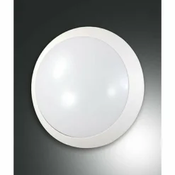 Luminaires Fabas Luce Applique extérieure Fabas Luce WIGTON Blanc, 1 lumière, Détecteur de mouvement