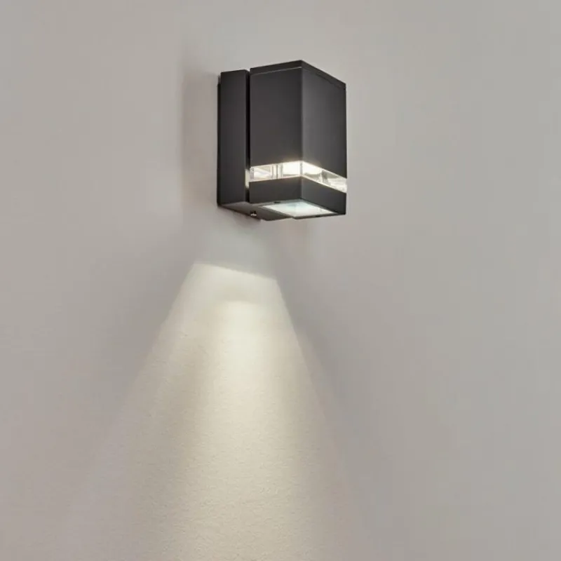 hofstein Applique extérieure Haines Anthracite, Noir, 1 lumière