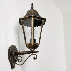 Luminaires Rustiques-hofstein Applique extérieure Hongkong Brun doré, 1 lumière