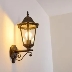 Luminaires Rustiques-hofstein Applique extérieure Hongkong Brun doré, 1 lumière