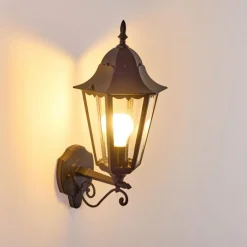 Luminaires Rustiques-hofstein Applique extérieure Hongkong Noir, 1 lumière