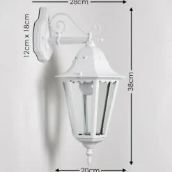 Luminaires Rustiques-hofstein Applique extérieure Hongkong Blanc, 1 lumière