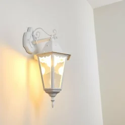 Luminaires Rustiques-hofstein Applique extérieure Hongkong Blanc, 1 lumière