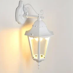 Luminaires Rustiques-hofstein Applique extérieure Hongkong Blanc, 1 lumière