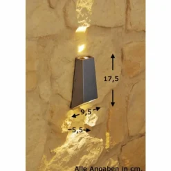 Luminaires Konstsmide Applique extérieure Konstsmide LED Acier inoxydable, 2 lumières