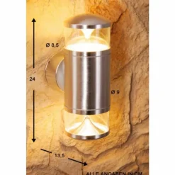 Luminaires Konstsmide Applique extérieure Konstsmide Transparent, 2 lumières