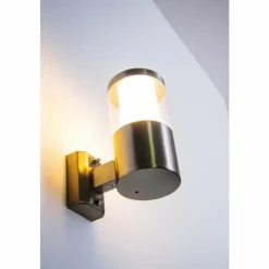 hofstein Applique extérieure Leon LED Acier inoxydable, 1 lumière