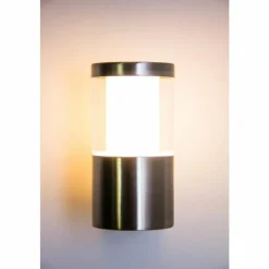 hofstein Applique extérieure Leon LED Acier inoxydable, 1 lumière