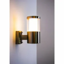 hofstein Applique extérieure Leon LED Acier inoxydable, 1 lumière