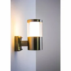 hofstein Applique extérieure Leon LED Acier inoxydable, 1 lumière