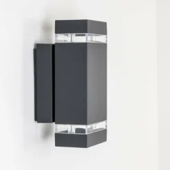 hofstein Applique extérieure Lutak LED Anthracite, 2 lumières