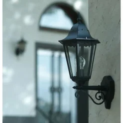 Luminaires Rustiques-hofstein Applique extérieure LUTEC BRISTOL Noir, 1 lumière