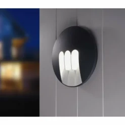 Luminaires Lutec Applique extérieure LUTEC MASK LED Anthracite, 3 lumières