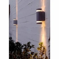 Luminaires Lutec Applique extérieure LUTEC FOCUS Anthracite, 2 lumières