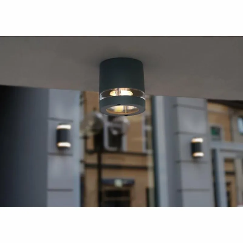 Luminaires Lutec Applique extérieure LUTEC FOCUS Anthracite, 1 lumière