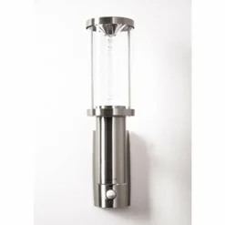 hofstein Applique extérieure Popoyan LED Acier inoxydable, 2 lumières, Détecteur de mouvement