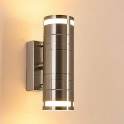 hofstein Applique extérieure Selve Acier inoxydable, 2 lumières