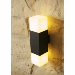 Luminaires Trio applique extérieure Trio HUDSON Noir, 2 lumières