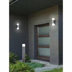 Luminaires Trio applique extérieure Trio HUDSON Acier inoxydable, 2 lumières