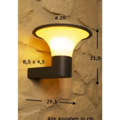 Luminaires Trio applique extérieure Trio KONGO Noir, 1 lumière