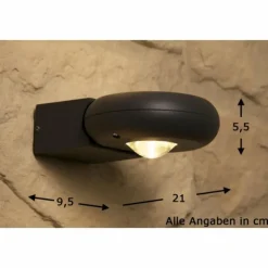 Luminaires Trio applique extérieure Trio TIGRIS LED Noir, 2 lumières