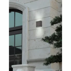 Luminaires Trio applique extérieure Trio THAMES LED Noir, 2 lumières