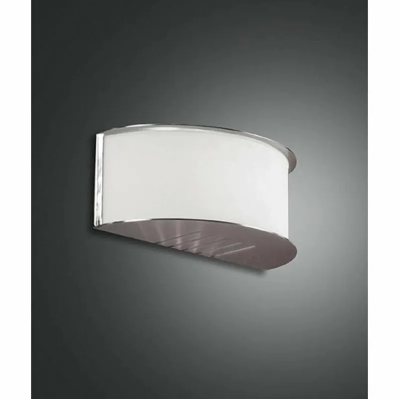 Luminaires Fabas Luce Applique Fabas Luce BOOK Nickel mat, 1 lumière