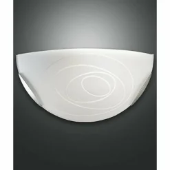 Luminaires Fabas Luce Applique Fabas Luce KENT Nickel mat, 1 lumière