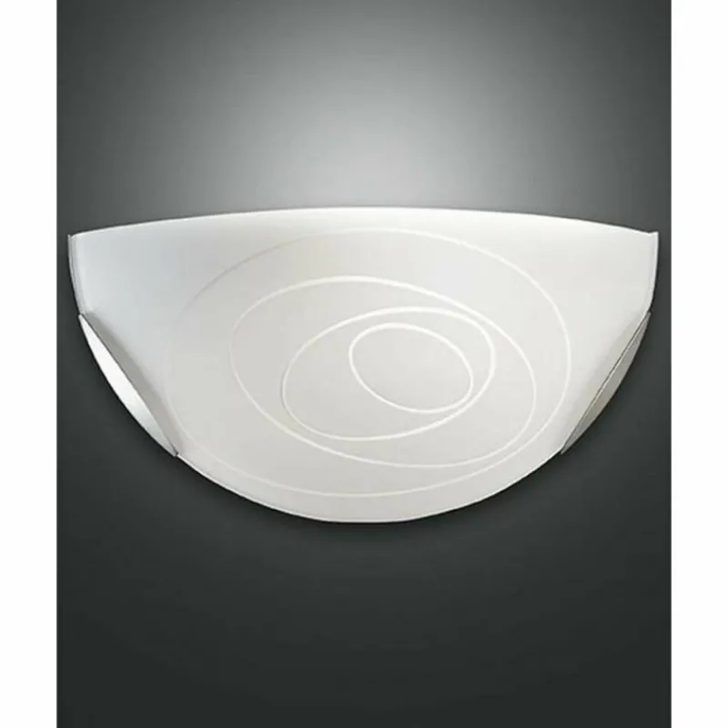 Luminaires Fabas Luce Applique Fabas Luce KENT Nickel mat, 1 lumière