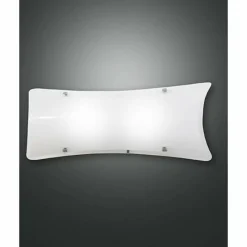 Luminaires Fabas Luce Applique Fabas Luce MILTON Chrome, 2 lumières