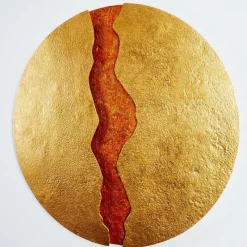 Lampes Dorées-Luminaires Holländer Applique Holländer ERUPTION LED Or, Rouge, 1 lumière