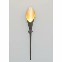 Lampes Dorées-Luminaires Holländer Applique Holländer FIACCOLA Brun, Or, Noir, 1 lumière