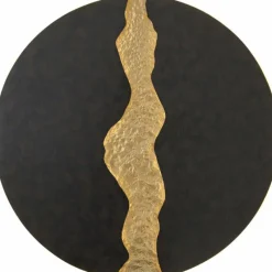 Lampes Dorées-Luminaires Holländer Applique Holländer LAVA LED Brun, Or, Noir, 1 lumière