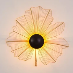 Lampes Dorées-Luminaires Holländer Applique Holländer Tremolo Brun, Or, Noir, 1 lumière