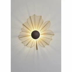 Lampes Dorées-Luminaires Holländer Applique Holländer TREMOLO Brun, Or, Noir, 1 lumière