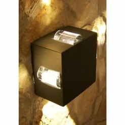 Luminaires Lutec Applique LED Moderne Anthracite, 4 lumières