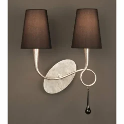 Lampes En Tissu-Luminaires Mantra Applique Mantra Paola Argenté, 2 lumières