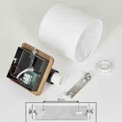 Lampes En Tissu-hofstein Applique murale Alsen Bois foncé, Noir, 1 lumière