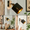 Lampes En Tissu-hofstein Applique murale Alsen Bois clair, Noir, 1 lumière