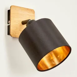 Lampes En Tissu-hofstein Applique murale Alsen Écru, Noir, 1 lumière